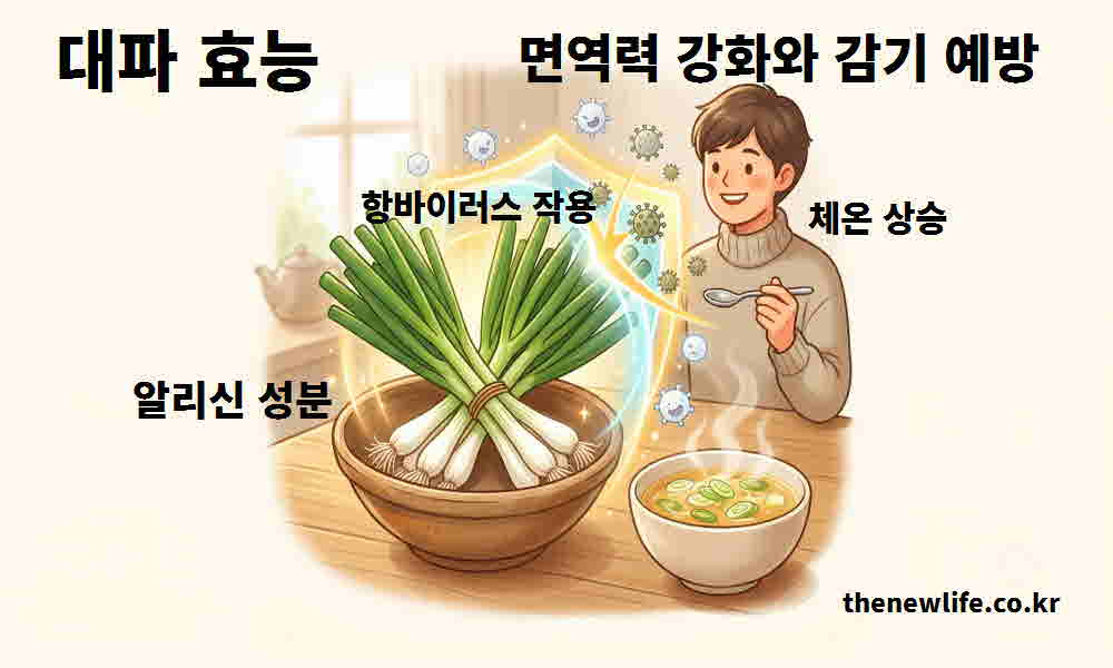 대파 효능 면역력 강화 감기 예방