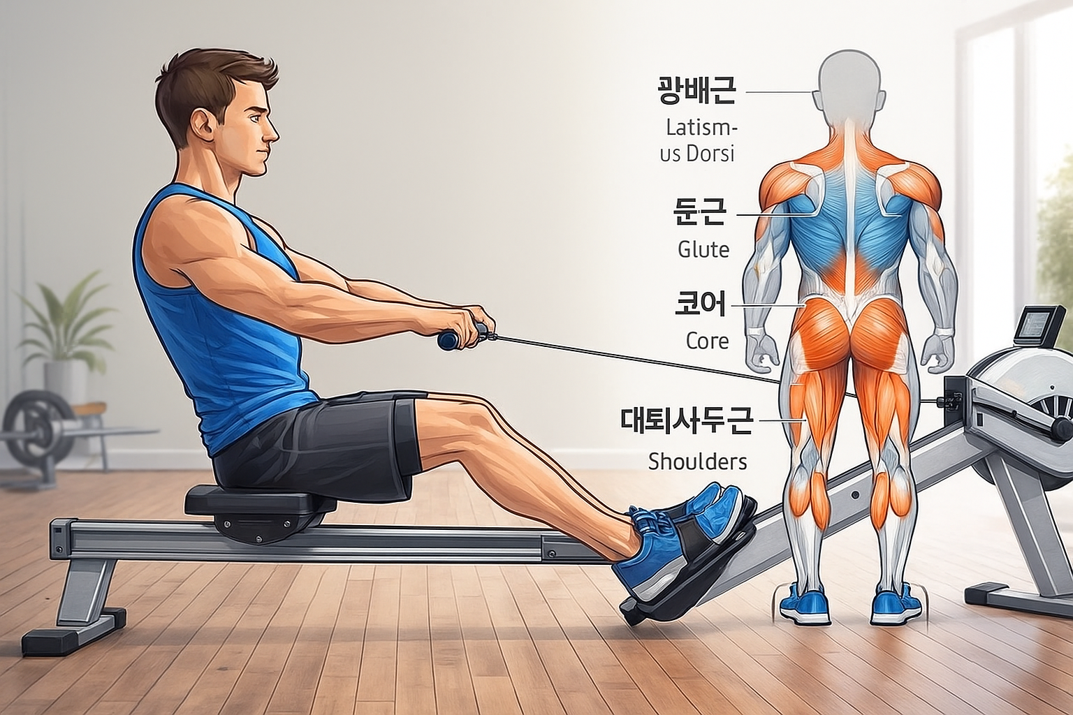 🚣♂️ 로잉 머신 10분 습관의 장점: 전신 근력·폐활량 변화 기록