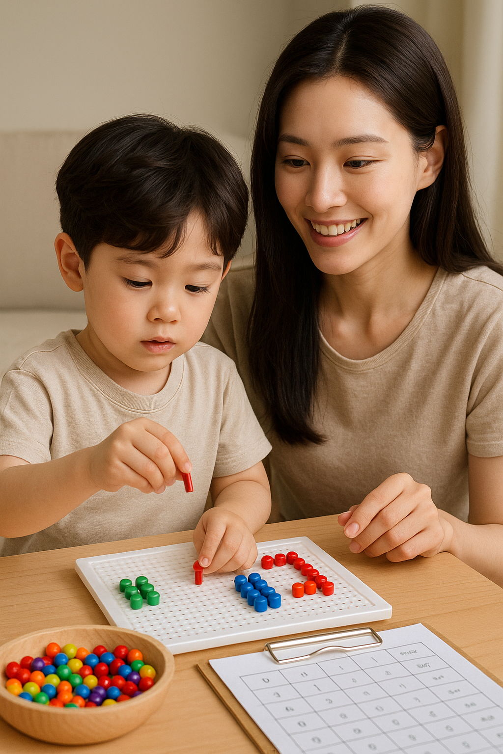 집에서 부모와 같이하는 우리 아이 소근육 발달 놀이