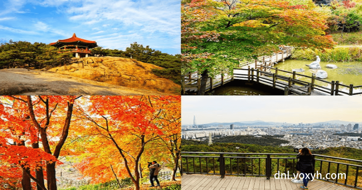 아차산의 사계절