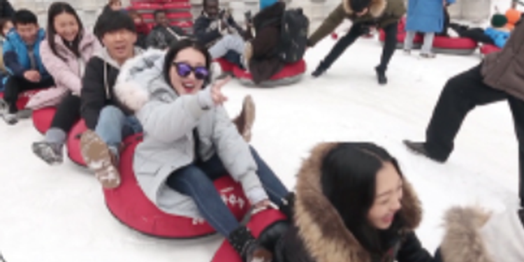 양주 눈꽃축제 눈썰매장