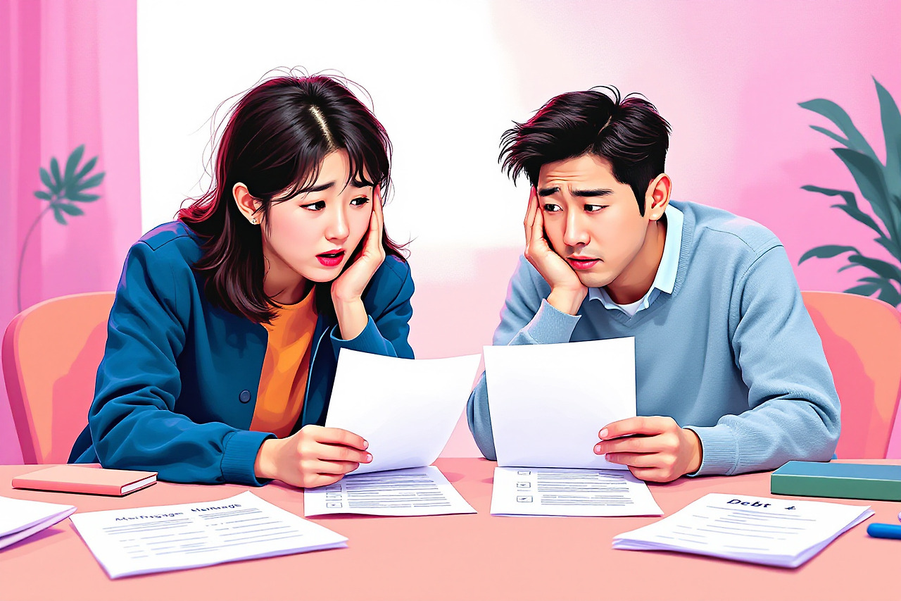 채무빚은 분할대상 아님