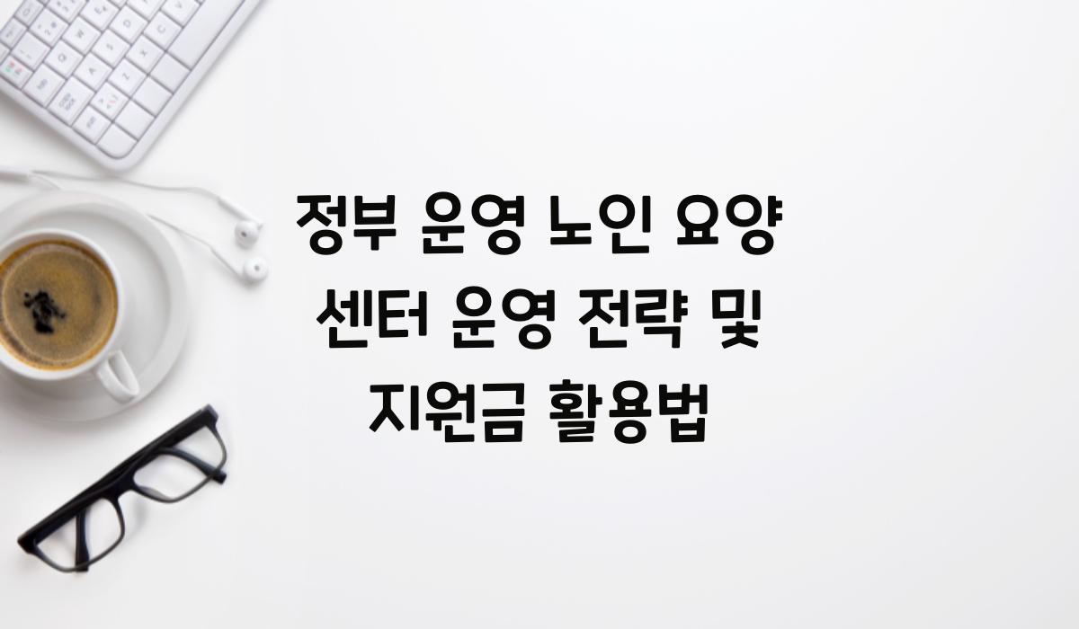 정부 운영 노인 요양 센터