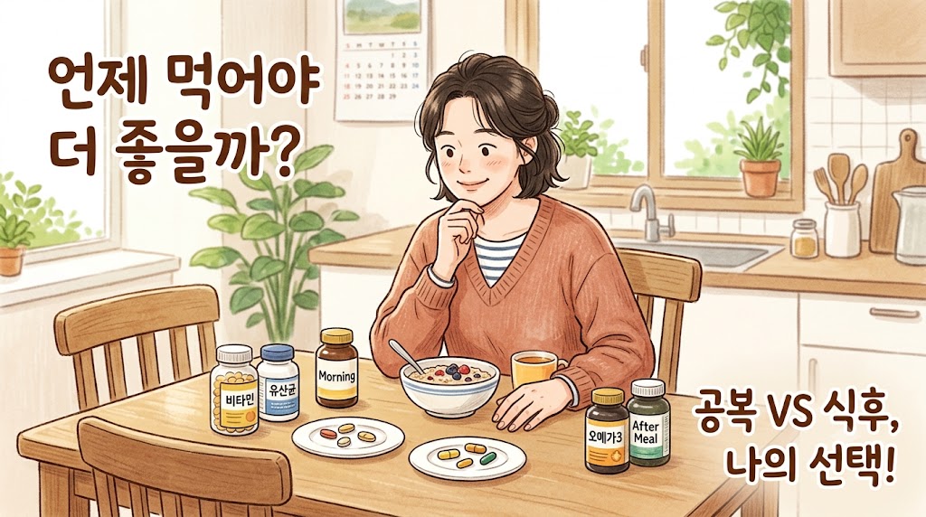 영양제 언제 먹어야 하나