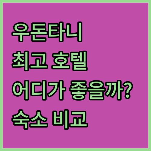 B2 우돈 프리미어 호텔 vs 나팔라..