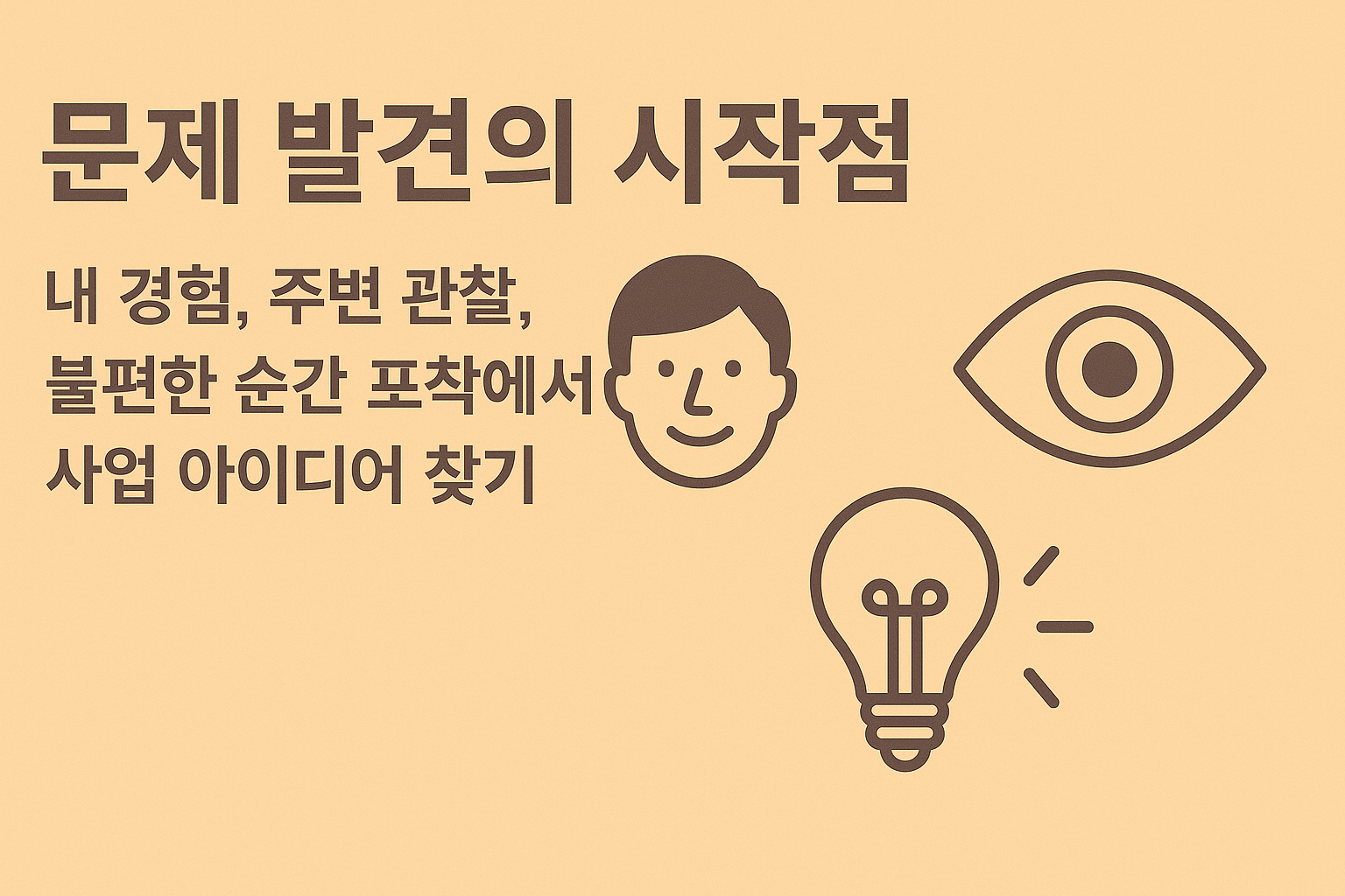 문제 발견 경험 분석 불편 순간 관련 이미지