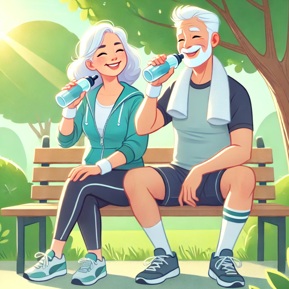 쿨다운 운동시 주의사항과 관련된 사진