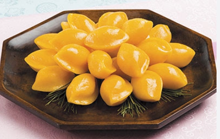 한국의 떡 종류 호박떡-호박송편