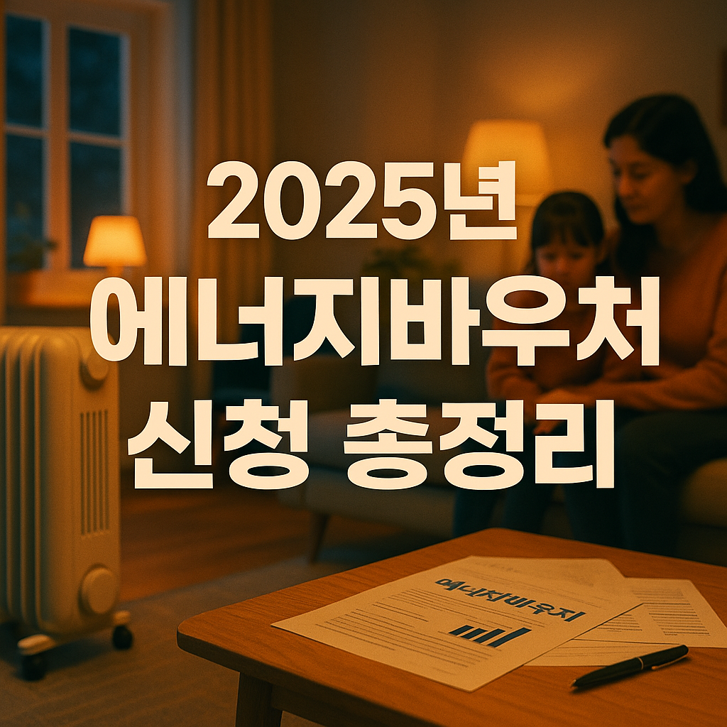 2025년 에너지바우처 신청 총정리