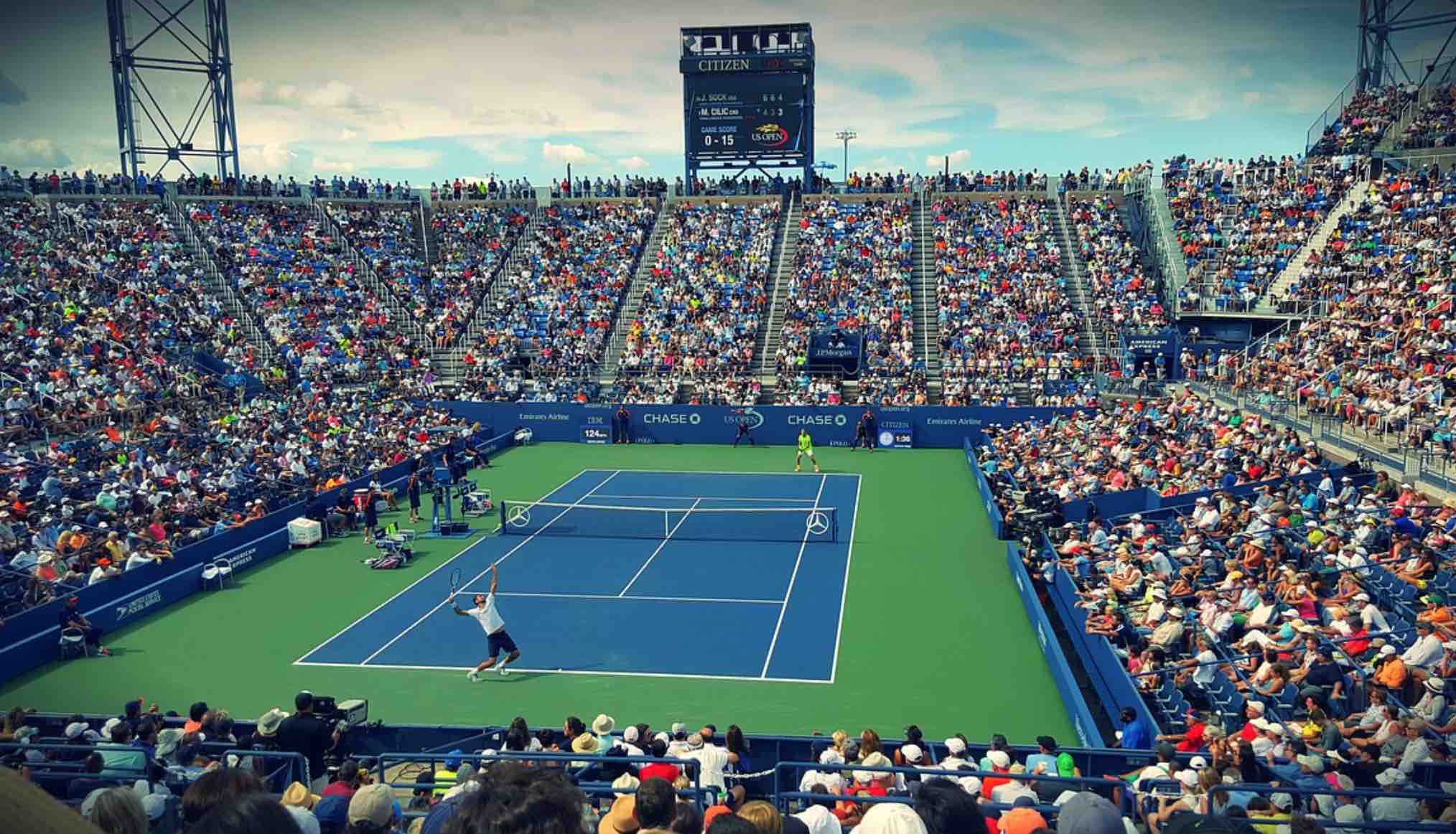 테니스 경기 장면