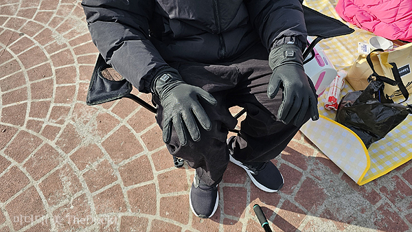 온도샵 발열장갑, M사이즈 착용