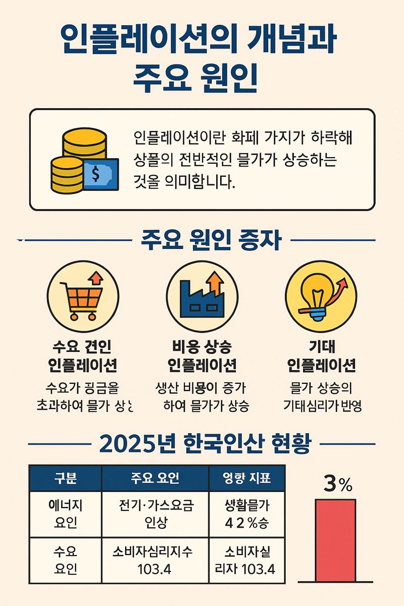 인플레이션의 주요 원인 3가지