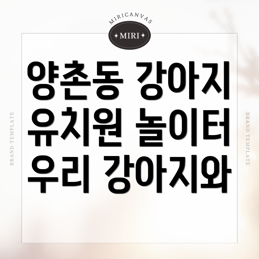 강아지 유치원