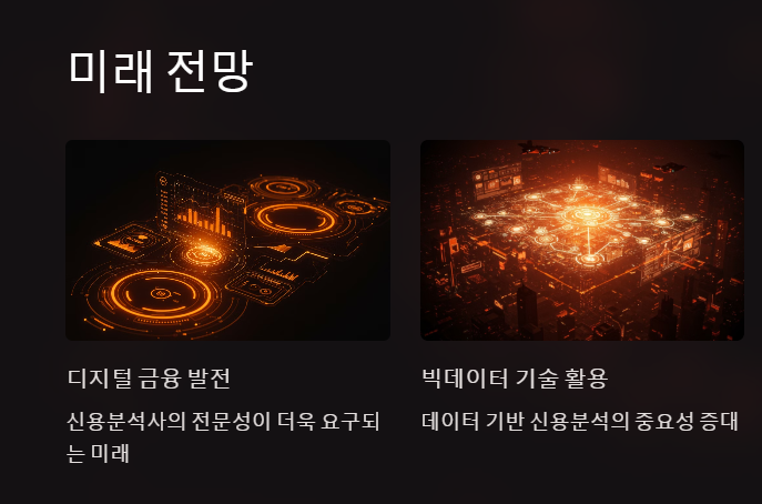 신용분석사 전망