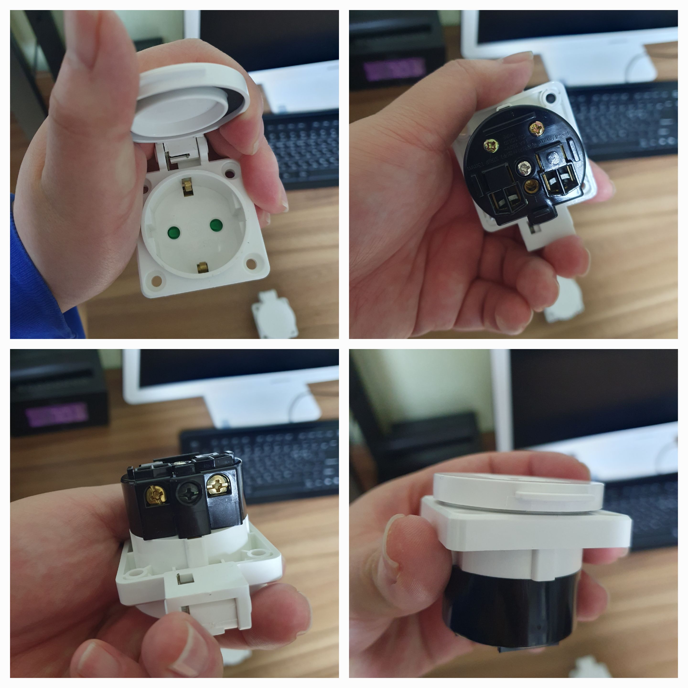 구멍이 3개 달린 알리발 트위지 충전젠더를 국내산 220V 콘센트 모양으로 바꿔보자