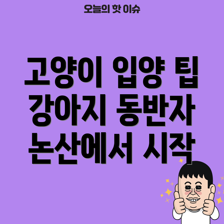 고양이와 강아지 입양