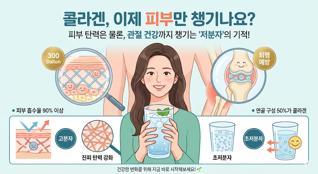 저분자 콜라겐 펩타이드: 피부 탄력을 넘어, 지친 관절에 보내는 다정한 비움과 채움의 시간