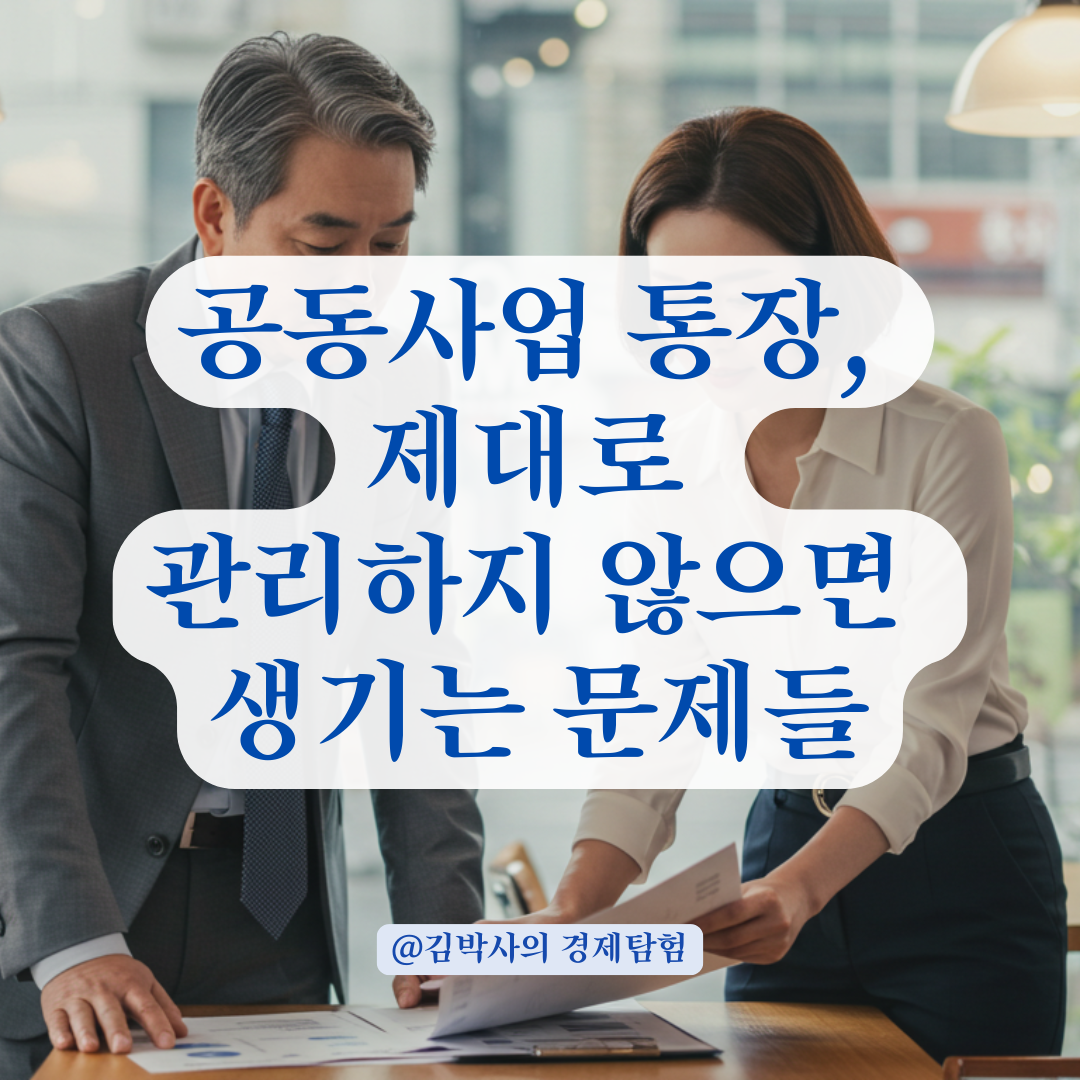 공동사업 시 통장 명의 설정