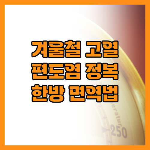 겨울철 고열 아이 편도염 원인과 한방..
