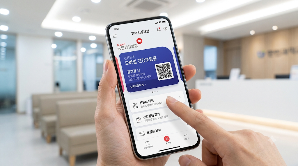 건강보험 환급금 모바일 앱 신청 방법