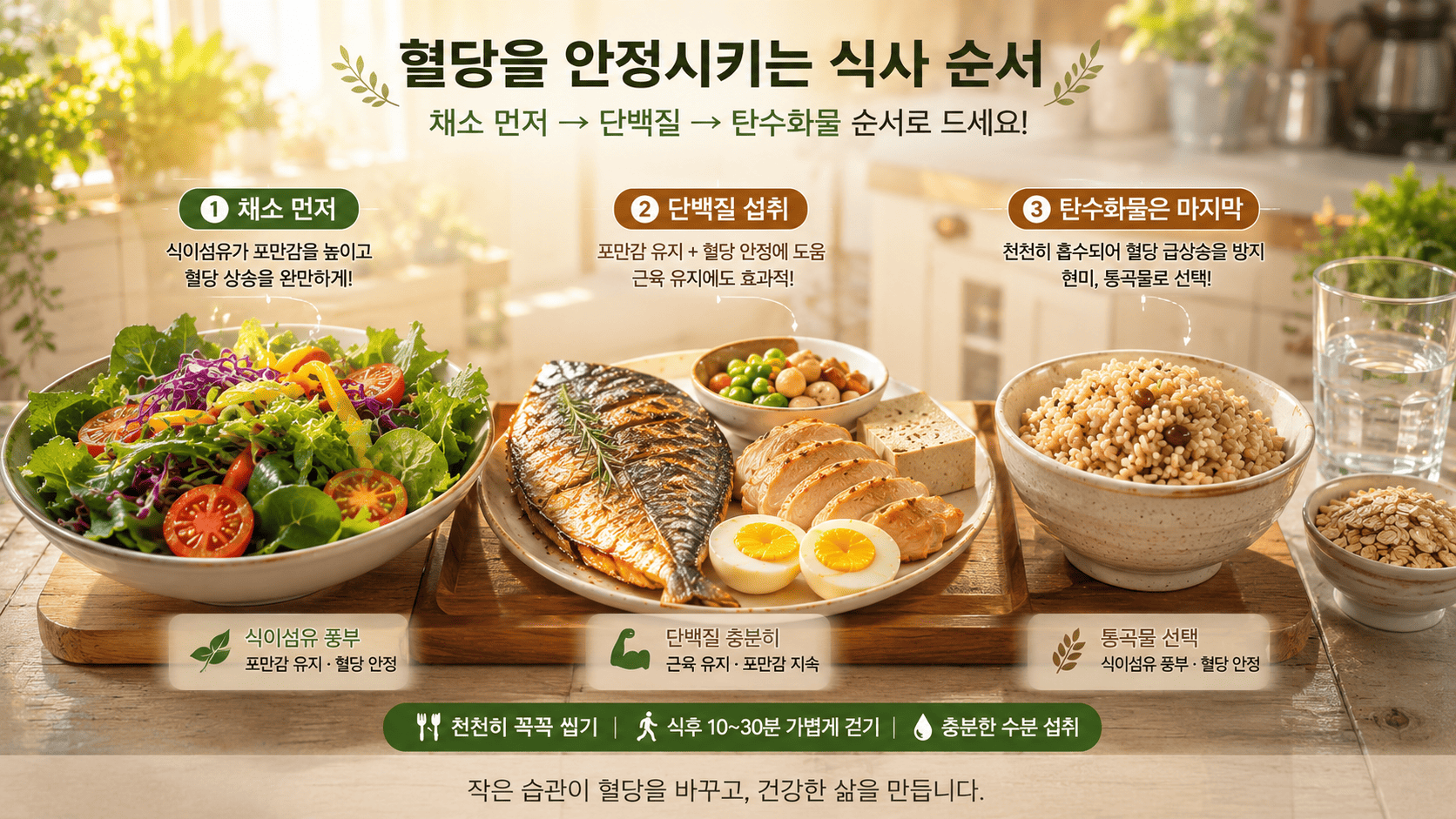 혈당 스파이크를 줄이는 식단관리 전략