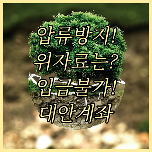 행복지킴이 통장 위자료 입금 불가 사..
