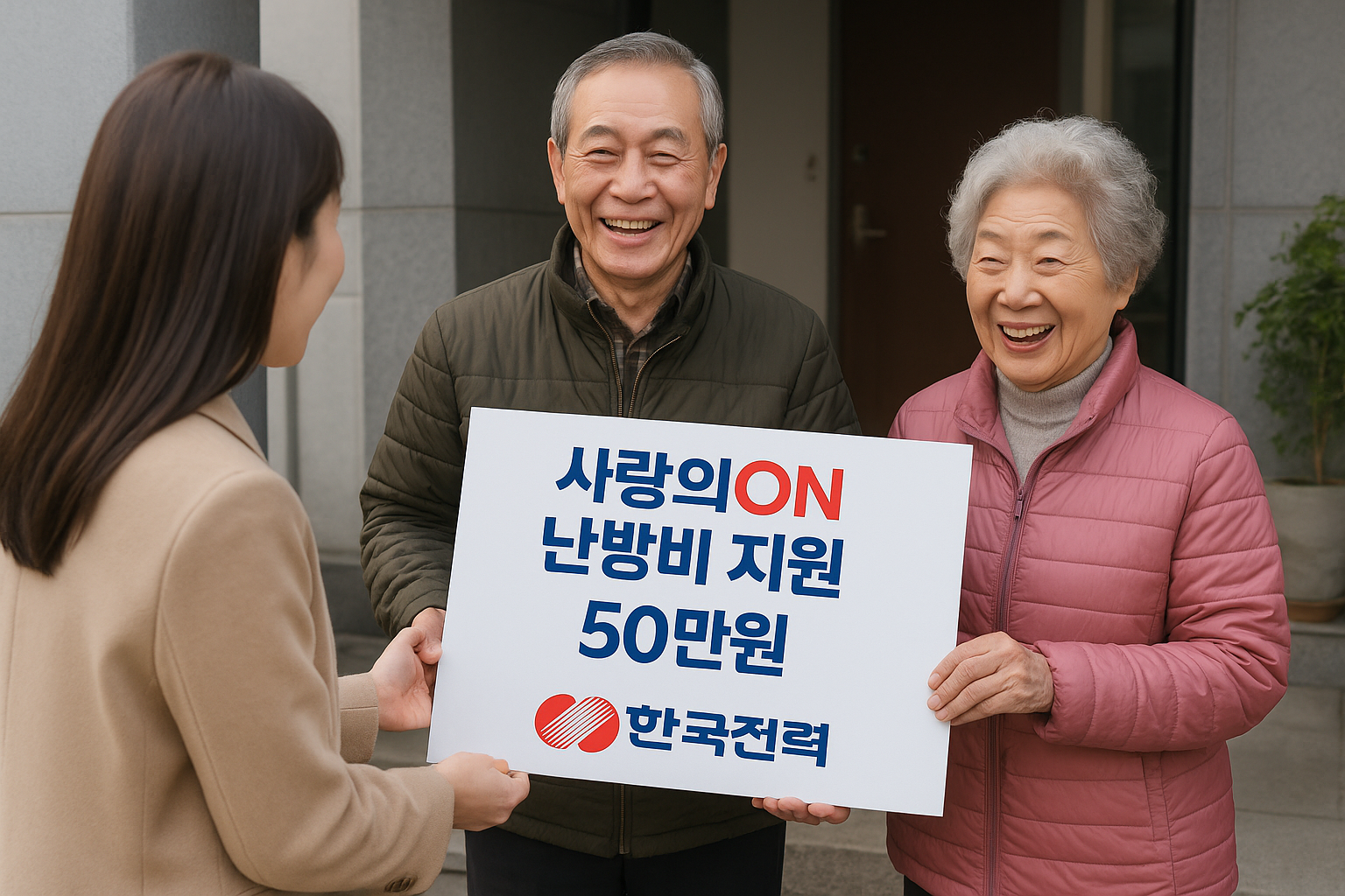 사랑온 난방비 지원 관련 사진첨부