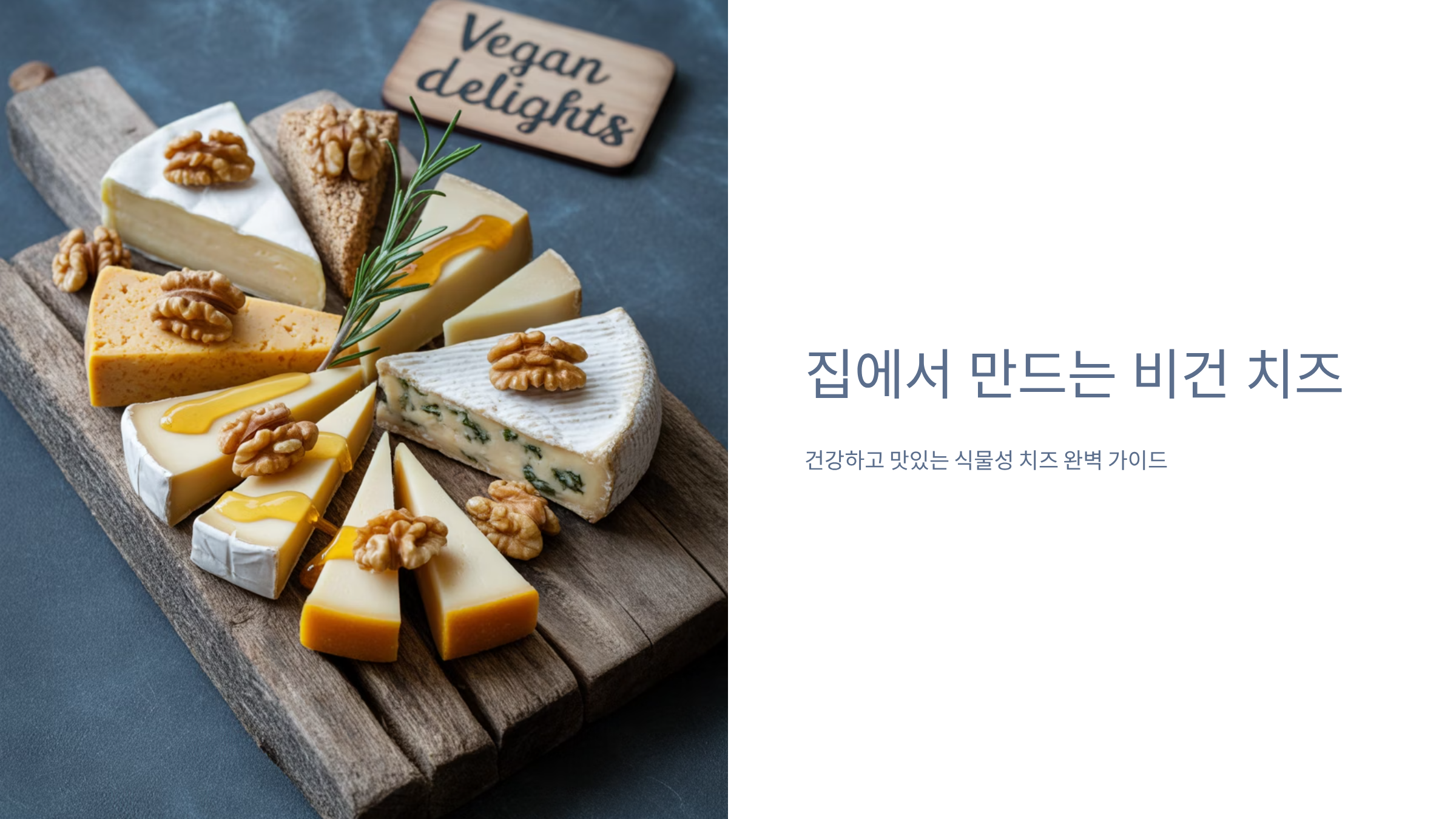 비건 치즈 만들기 홈레시피 완벽 정복