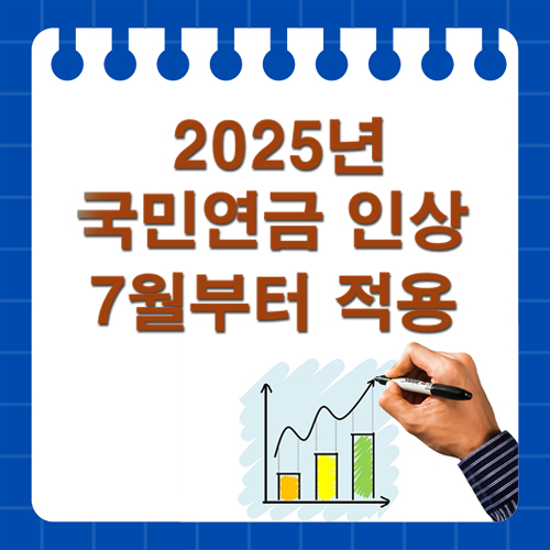 2025년 국민연금 인상 7월부터 적용