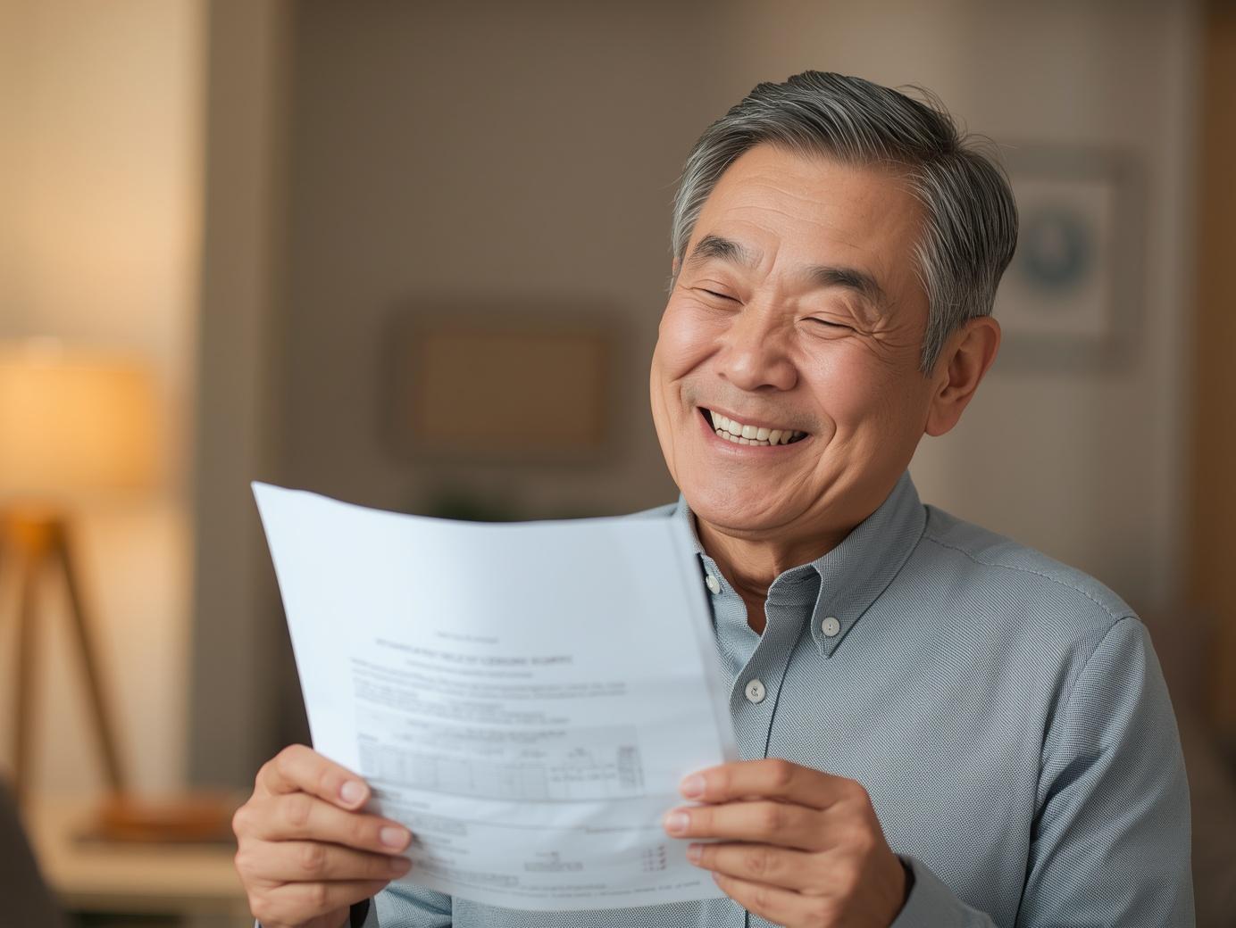 ISA계좌를 통해 절세효과를 보고 기뻐하는 모습