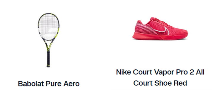 홀게르 루네 테니스 장비