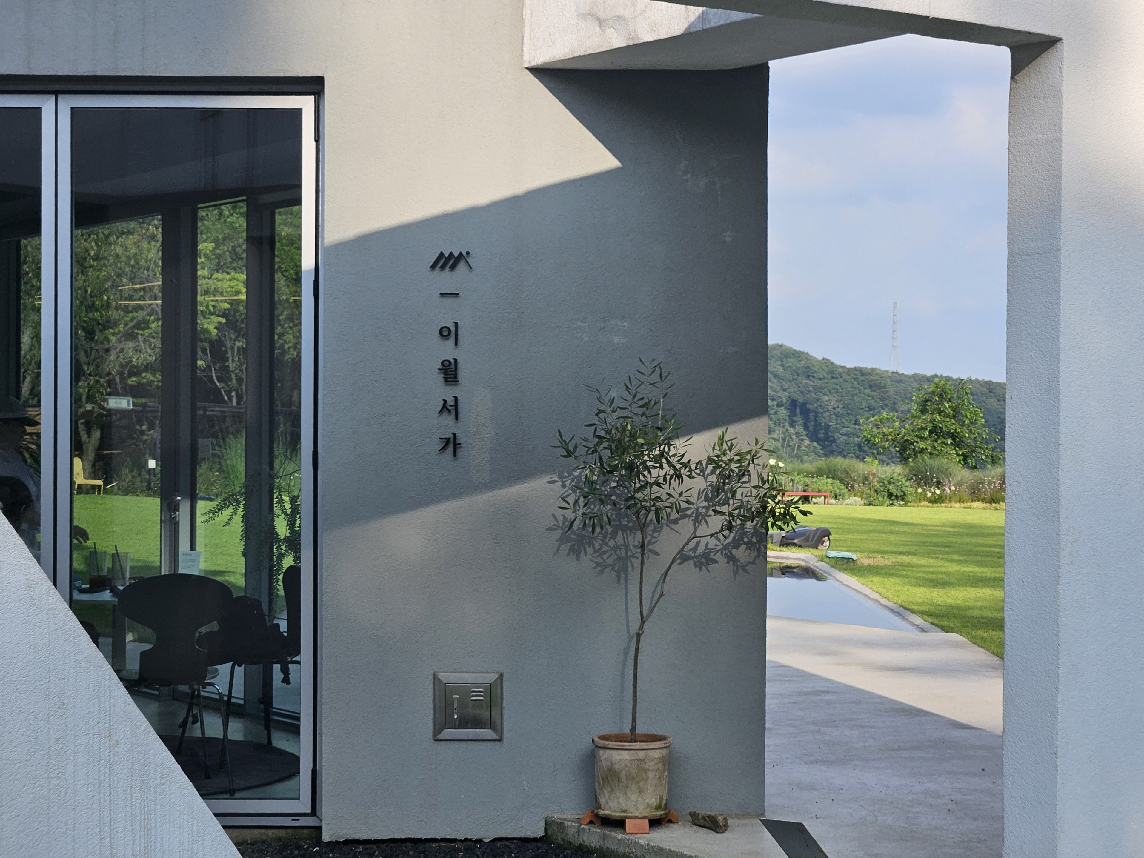 이월서가에 비친 햇빛