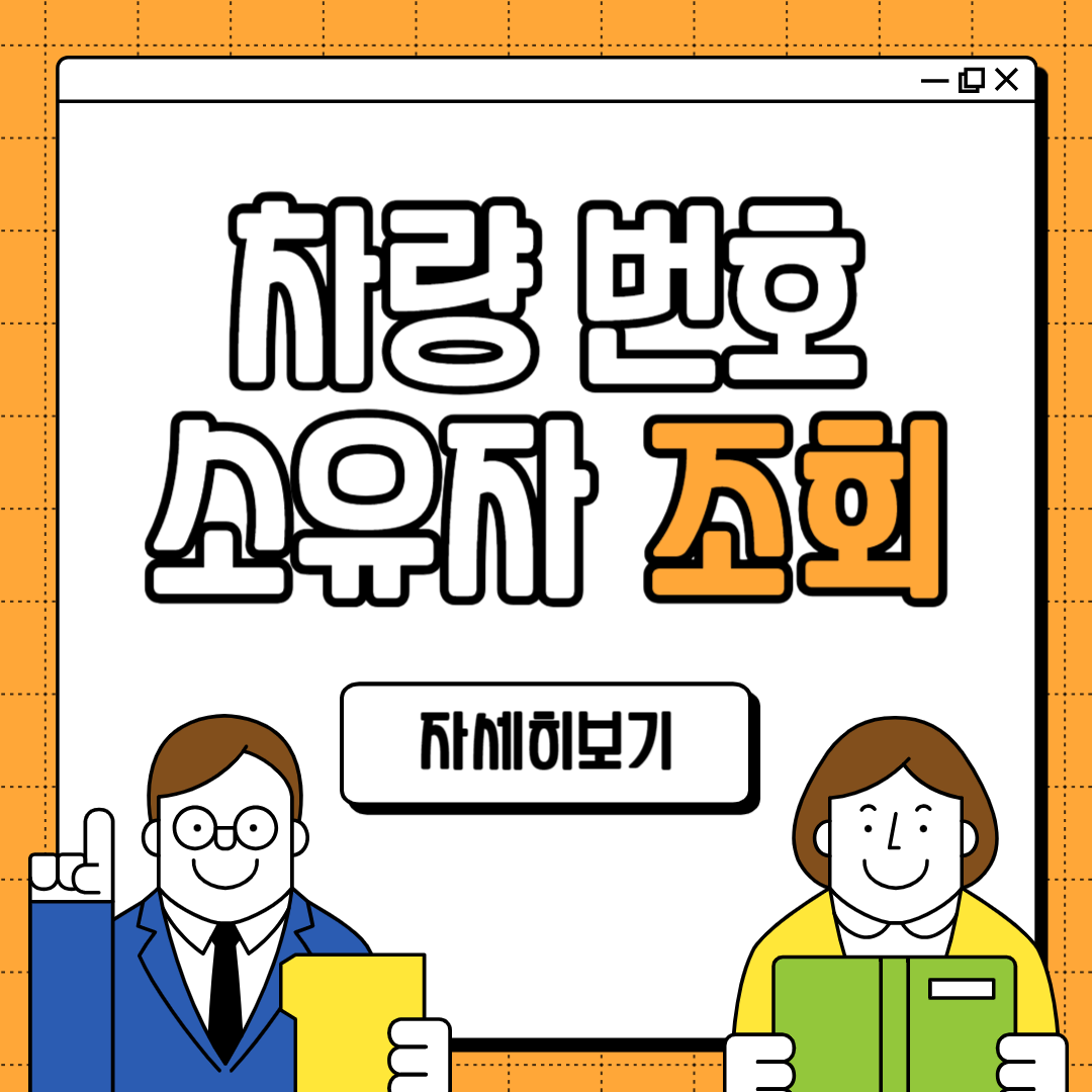 차량 번호 소유자 조회