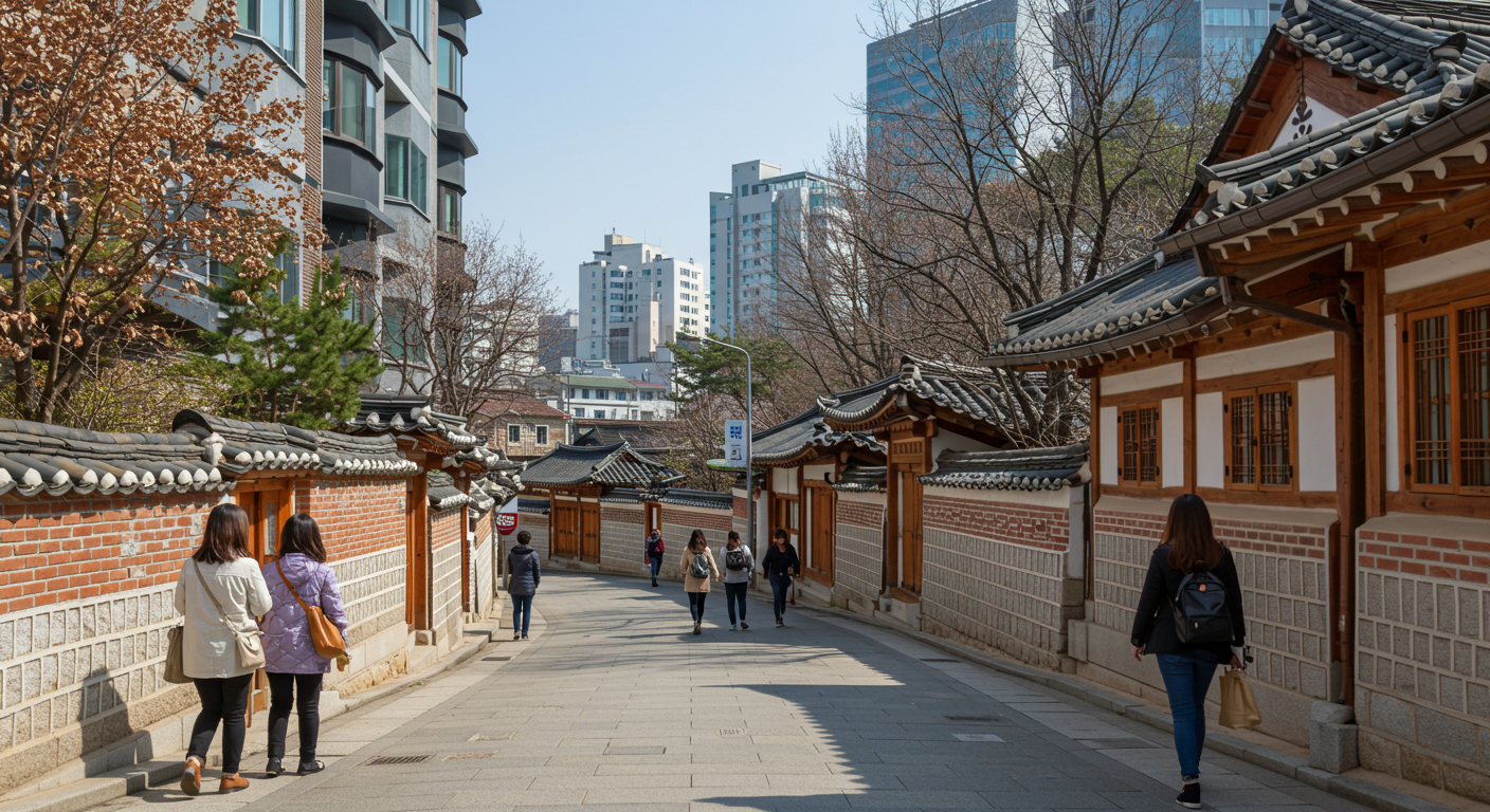 남산골 한옥마을의 고즈넉함과 충무로의 활력