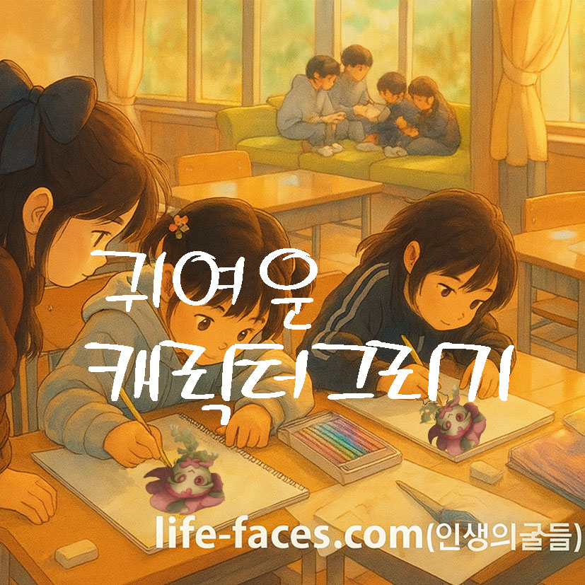 캐릭터 스냅드래곤쿠기 귀여운 캐릭터 그리기