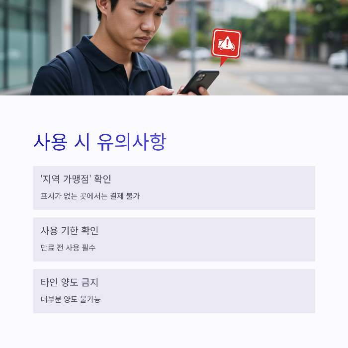 민생지원금 배달 사용처