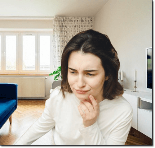 피부염이 있는 여성