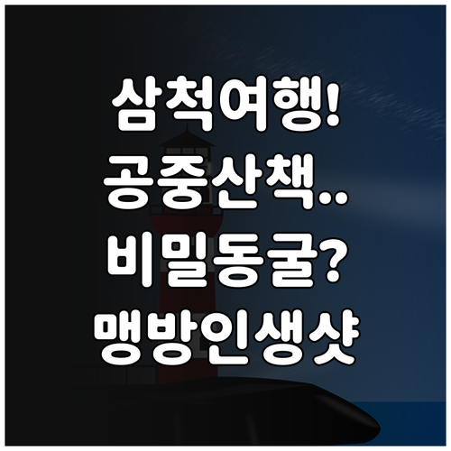 삼척 여행 코스 추천 해상케이블카 동..