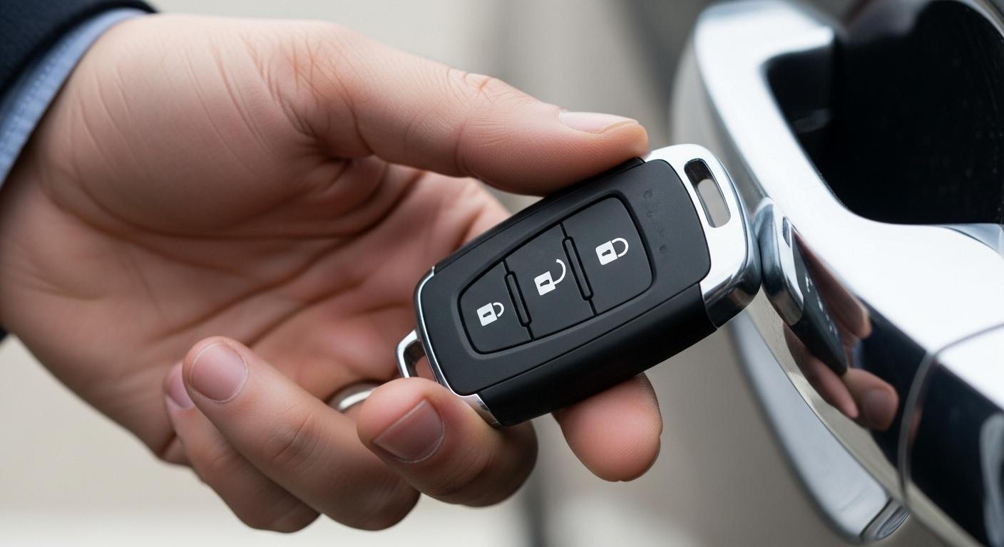 자동차 스마트키 문잠김