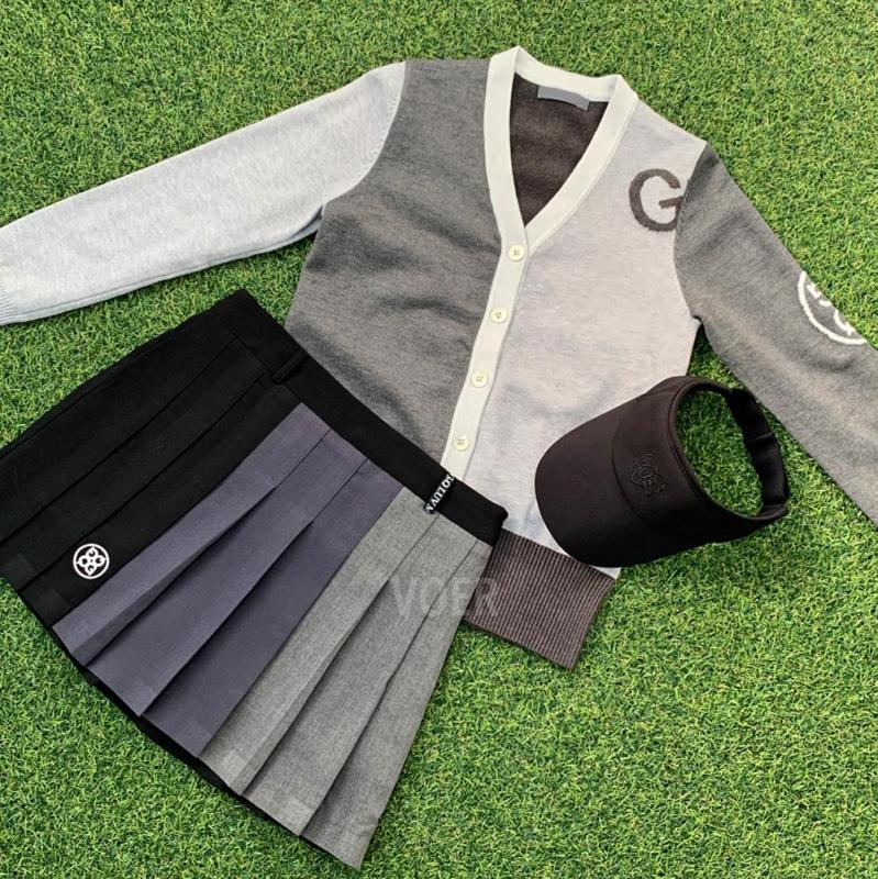 4색 G 골프가디건 보에르 골프 여성골프웨어