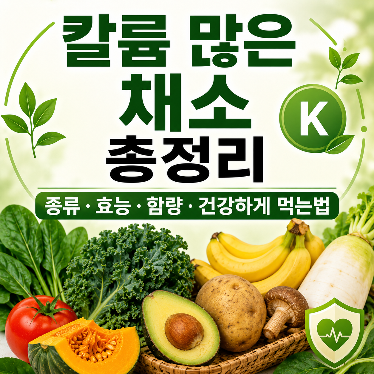 칼륨 많은 채소