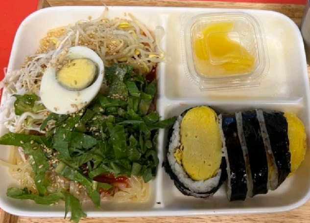 쫄면-계란김밥