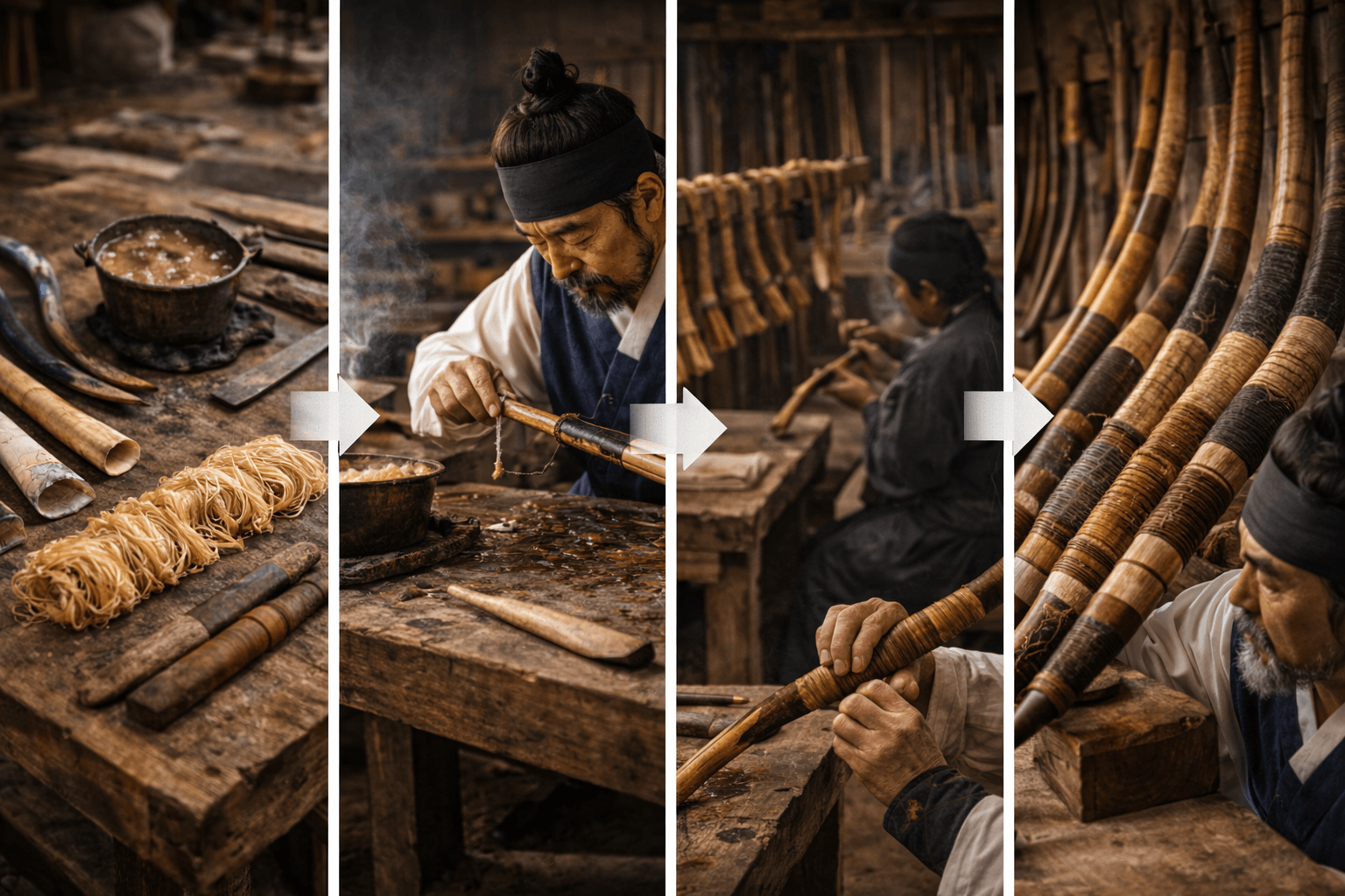 전통 활 제작 시간