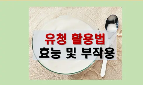 유청 활용법
