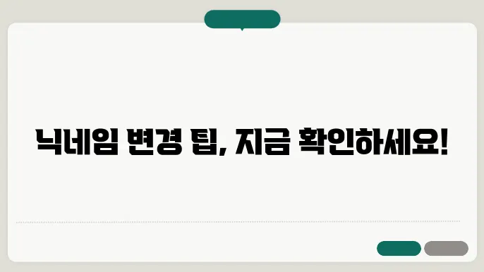 모바일 배그 닉네임 변경