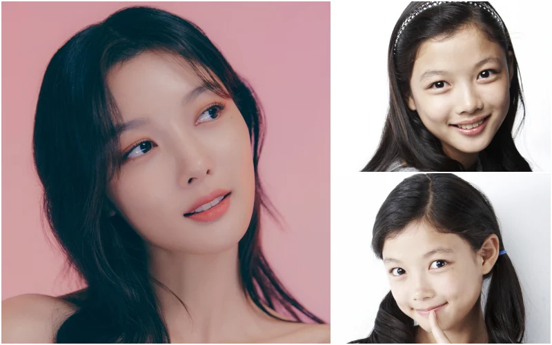 김유정의 어린 모습과 현재 성인된 모습들