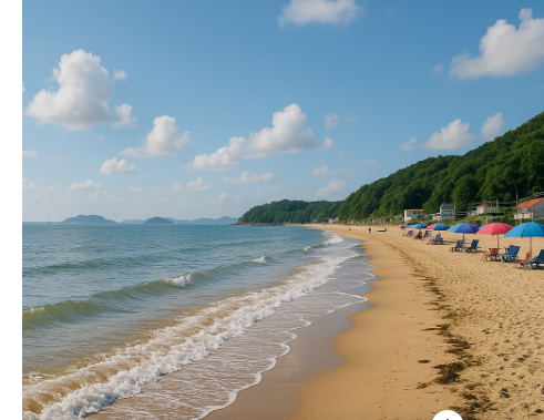 인천,강화도 해수욕장 전경사진