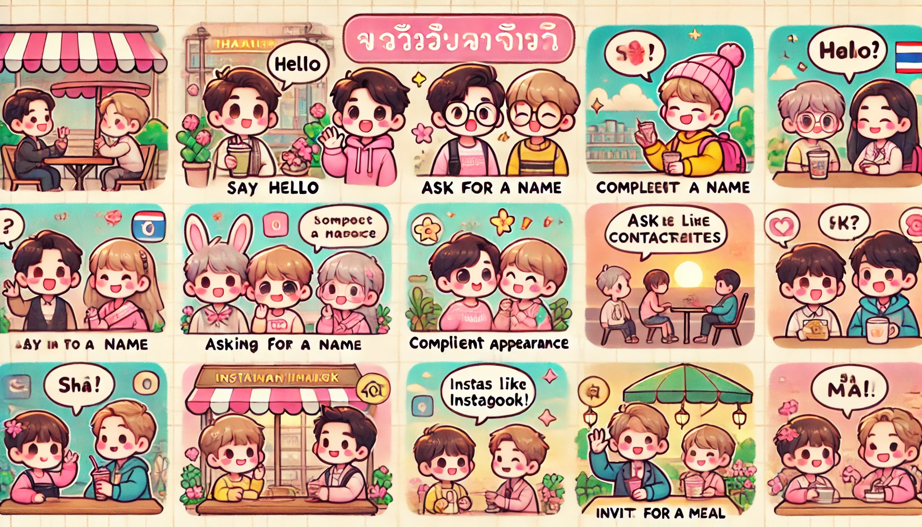 태국 여행 시 마음에 드는 이성을 만났을 때 사용할 수 있는 실전 회화 21가지