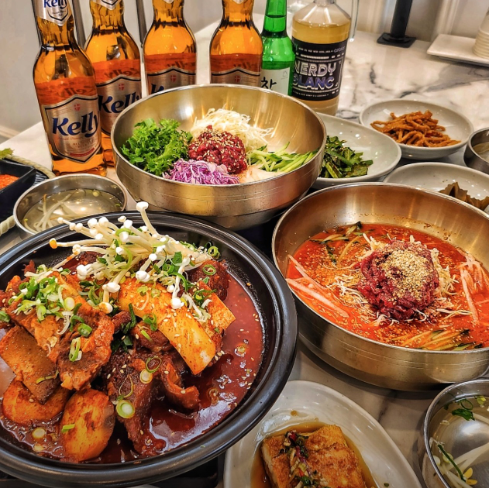 경주 보문뜰 갈비탕 한우육회