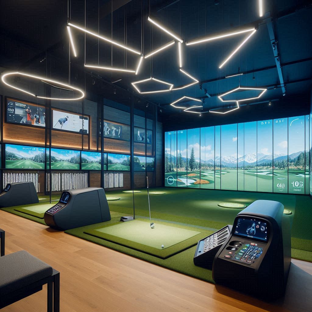 실내골프연습장 배경